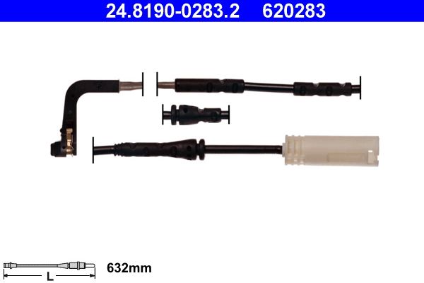 Warning Contact, brake pad wear ATE 24.8190-0283.2