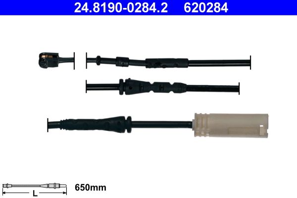 Конт. попер. сигналу, знос гальм. накл. ATE 24.8190-0284.2