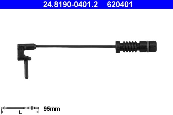 Warning Contact, brake pad wear ATE 24.8190-0401.2