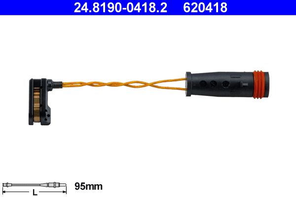 Конт. попер. сигналу, знос гальм. накл. ATE 24.8190-0418.2