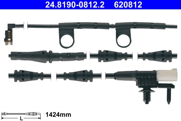 Warning Contact, brake pad wear ATE 24.8190-0812.2