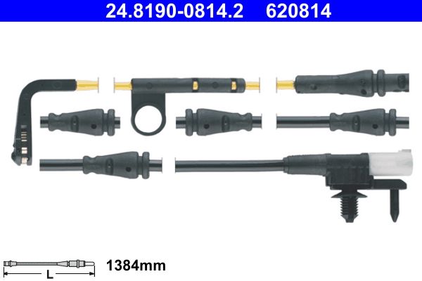 Warning Contact, brake pad wear ATE 24.8190-0814.2