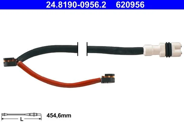 Įspėjimo kontaktas, stabdžių trinkelių susidėvėjimas ATE 24.8190-0956.2