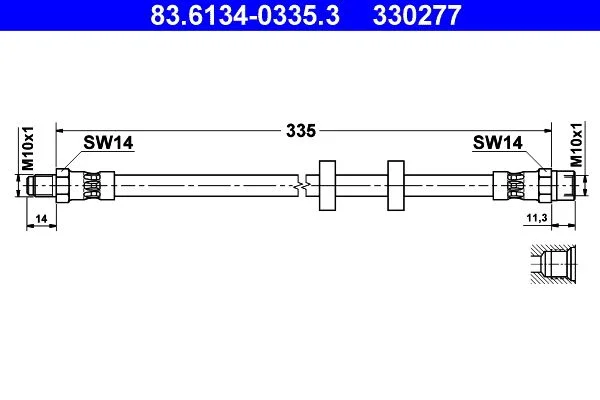 Stabdžių žarnelė ATE 83.6134-0335.3
