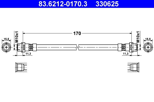 Stabdžių žarnelė ATE 83.6212-0170.3