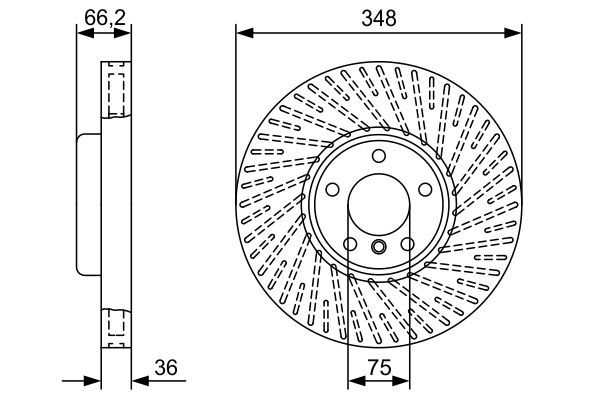 Brake Disc BOSCH 0 986 479 W20