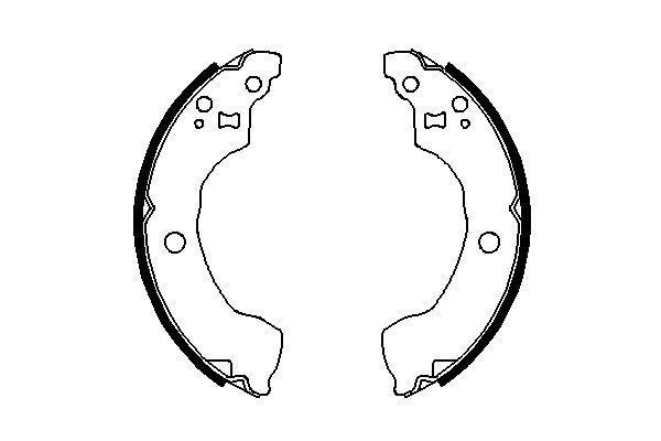 Brake Shoe Set BOSCH 0986487691