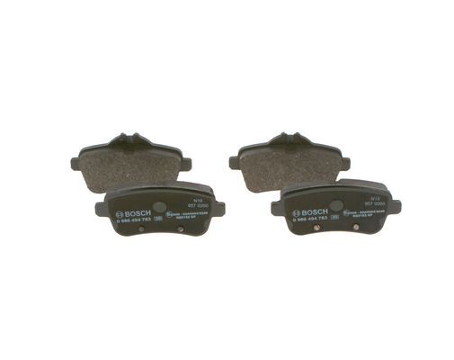 Комплект гальмівних накладок, дискове гальмо BOSCH 0 986 494 783