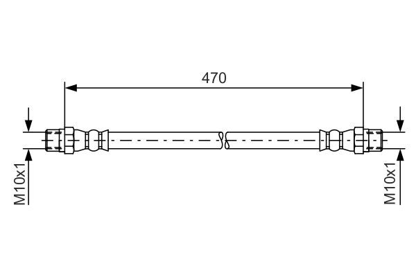 Brake Hose BOSCH 1 987 476 392