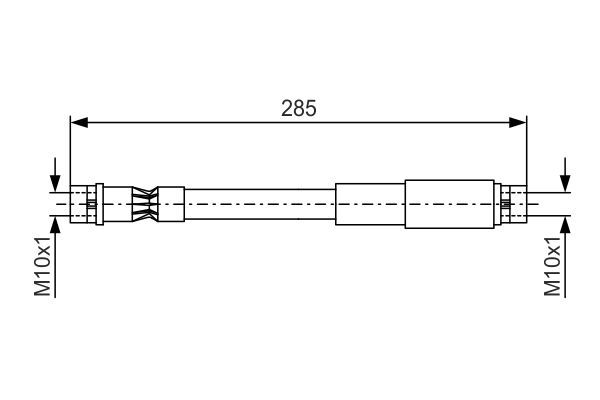 Brake Hose BOSCH 1 987 476 406