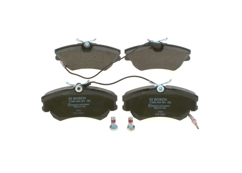 Brake Pad Set, disc brake BOSCH 0986424451