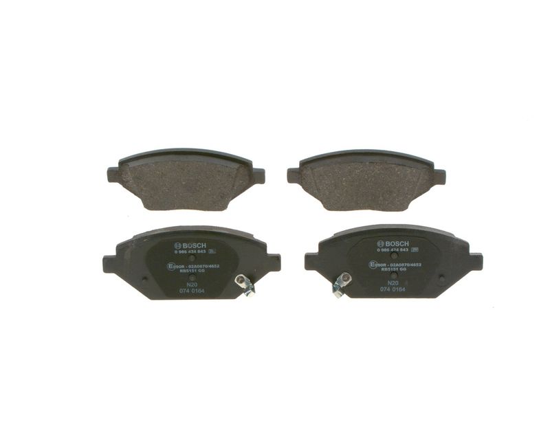 Brake Pad Set, disc brake BOSCH 0986424843