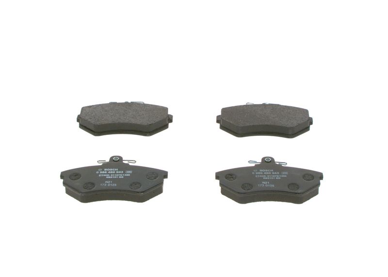 Brake Pad Set, disc brake BOSCH 0 986 460 943