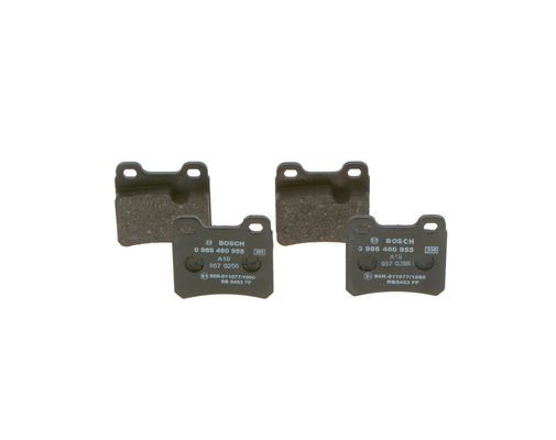 Комплект гальмівних накладок, дискове гальмо BOSCH 0986460955