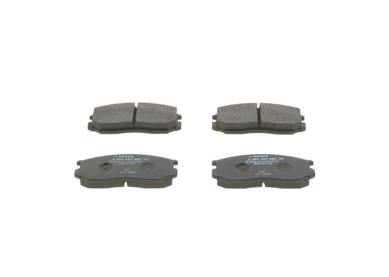 Brake Pad Set, disc brake BOSCH 0 986 460 980