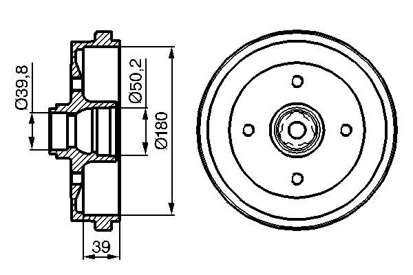 Brake Drum BOSCH 0 986 477 111