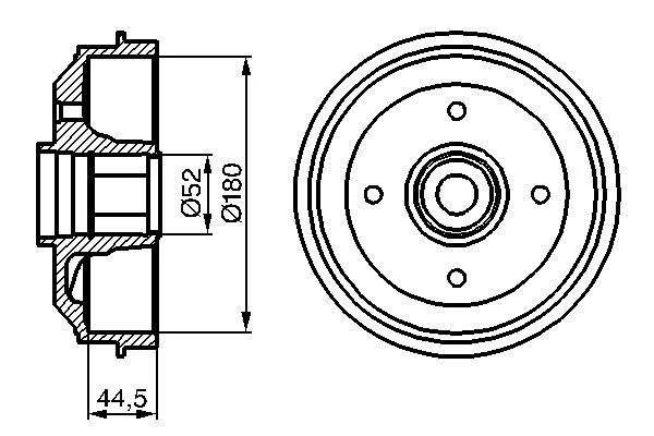 Гальмівний барабан BOSCH 0 986 477 113