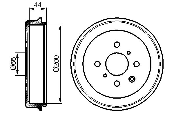 Brake Drum BOSCH 0 986 477 148