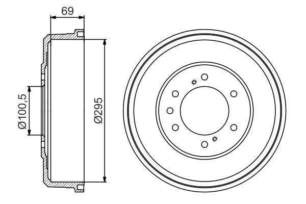 Brake Drum BOSCH 0 986 477 165