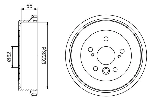 Brake Drum BOSCH 0 986 477 168