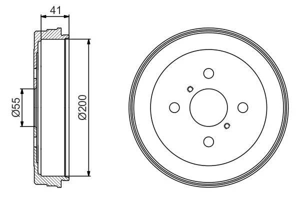 Brake Drum BOSCH 0 986 477 199