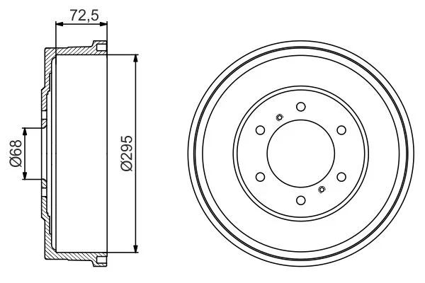 Гальмівний барабан BOSCH 0 986 477 215