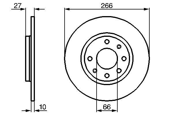 Brake Disc BOSCH 0 986 478 090