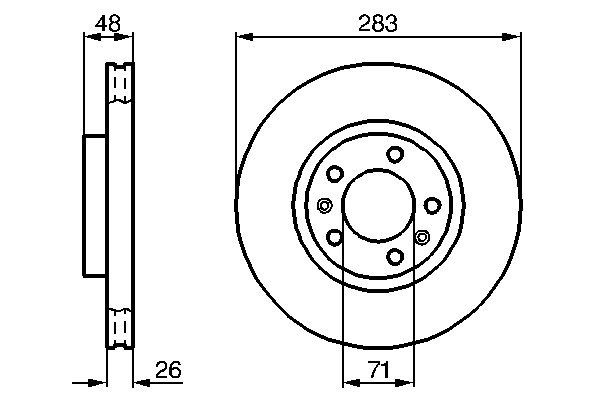 Brake Disc BOSCH 0 986 478 125