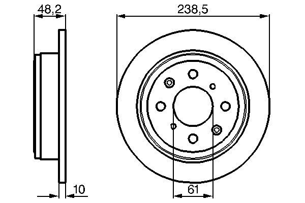 Brake Disc BOSCH 0 986 478 350