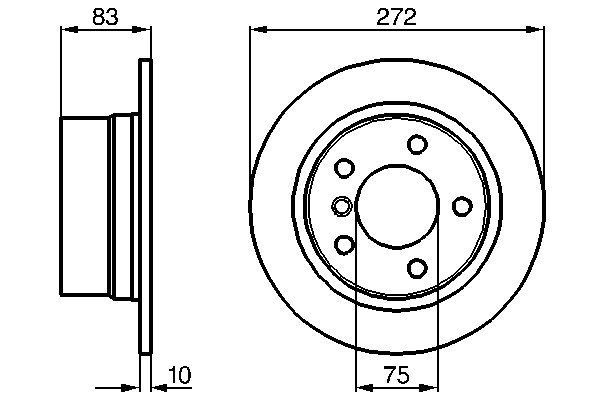 Brake Disc BOSCH 0 986 478 439