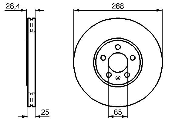 Brake Disc BOSCH 0 986 478 619