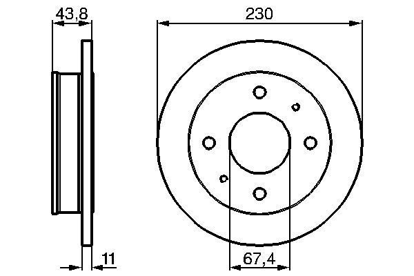 Brake Disc BOSCH 0 986 478 727