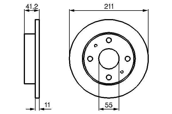 Brake Disc BOSCH 0 986 479 119