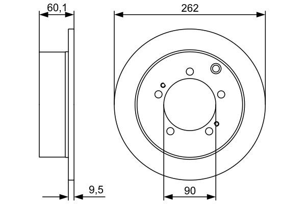 Brake Disc BOSCH 0 986 479 512