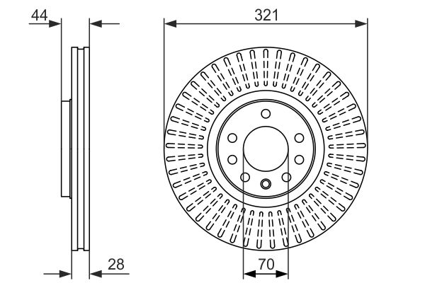 Brake Disc BOSCH 0 986 479 571