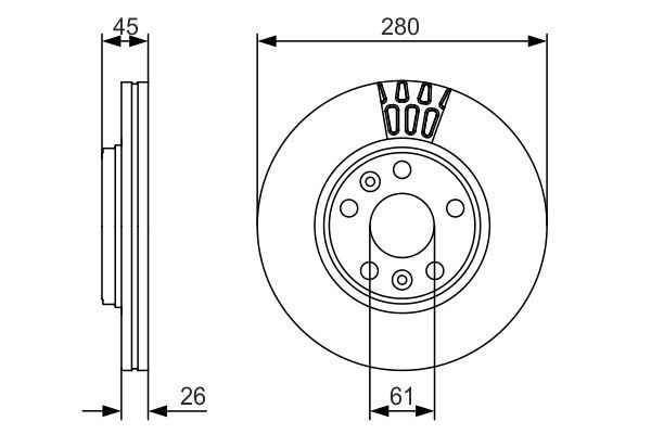 Brake Disc BOSCH 0 986 479 576