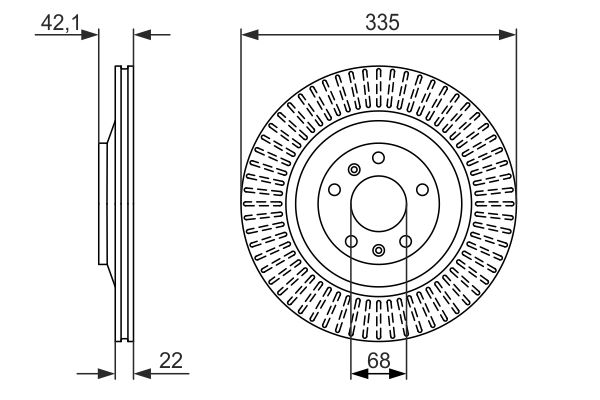 Brake Disc BOSCH 0 986 479 591