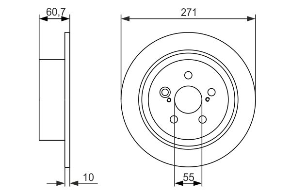 Brake Disc BOSCH 0986479613