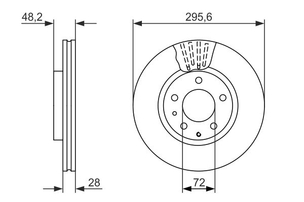 Brake Disc BOSCH 0986479758