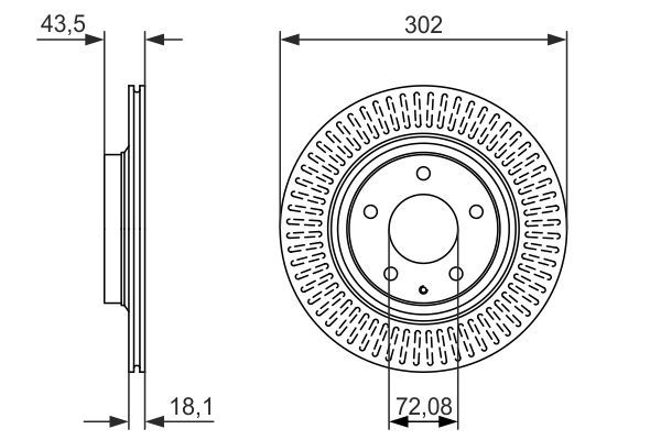 Brake Disc BOSCH 0986479796