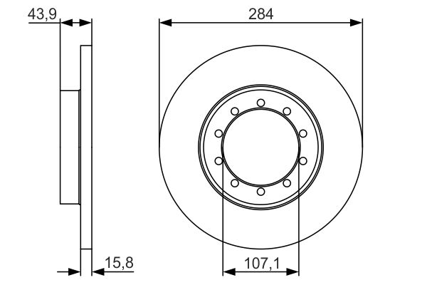 Brake Disc BOSCH 0 986 479 A34