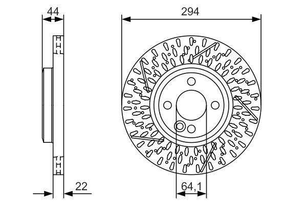 Brake Disc BOSCH 0 986 479 A69