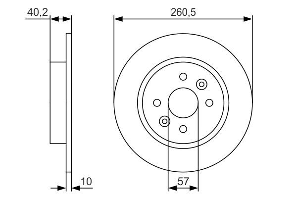 Brake Disc BOSCH 0 986 479 S85