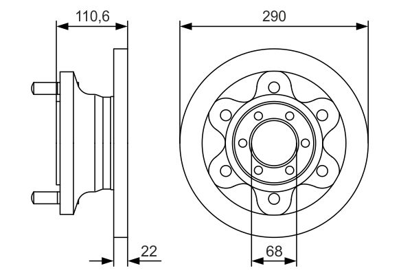 Brake Disc BOSCH 0 986 479 S95