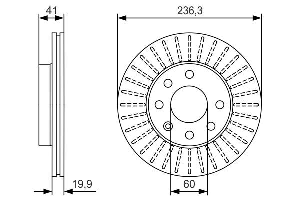 Brake Disc BOSCH 0986479S98