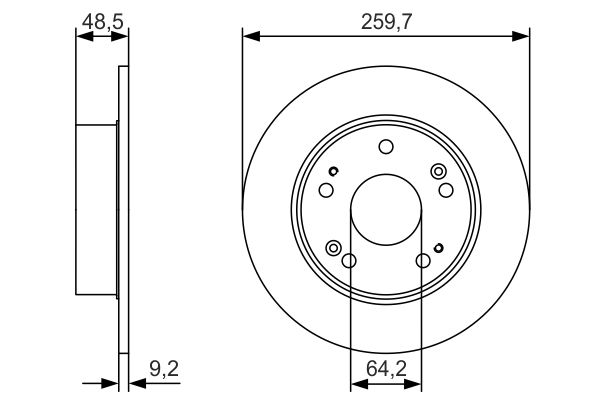 Brake Disc BOSCH 0986479T81