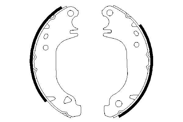 Комплект гальмівних колодок BOSCH 0 986 487 274