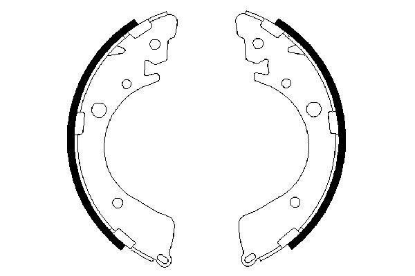 Brake Shoe Set BOSCH 0 986 487 323