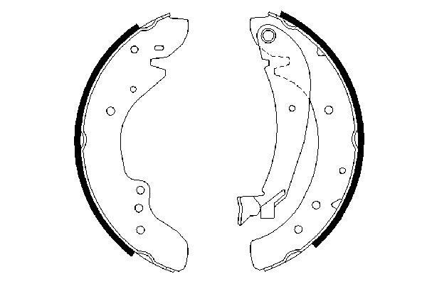 Комплект гальмівних колодок BOSCH 0 986 487 521