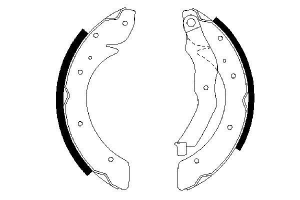 Brake Shoe Set BOSCH 0986487528